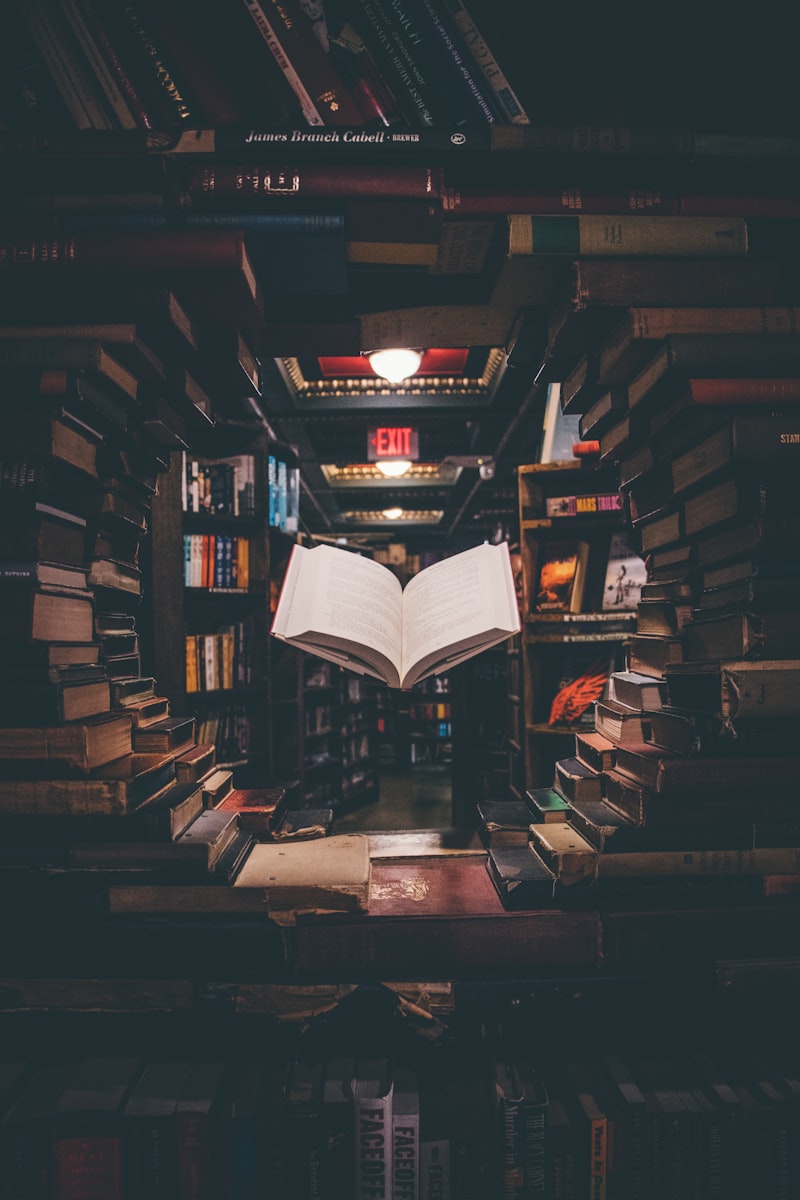 Open book with colourful pages for young readers